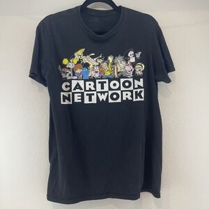 Cartoon Network Mens M T-Shirt 90s Y2K Johnny Bravo Dexter's Laboratory Grim